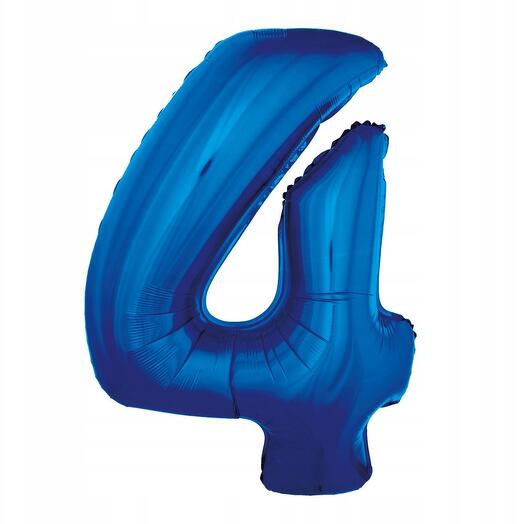Шар фольгированный цифра "4"