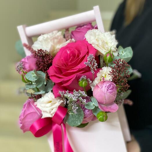 Ящичек с цветами «Малиновое варенье»