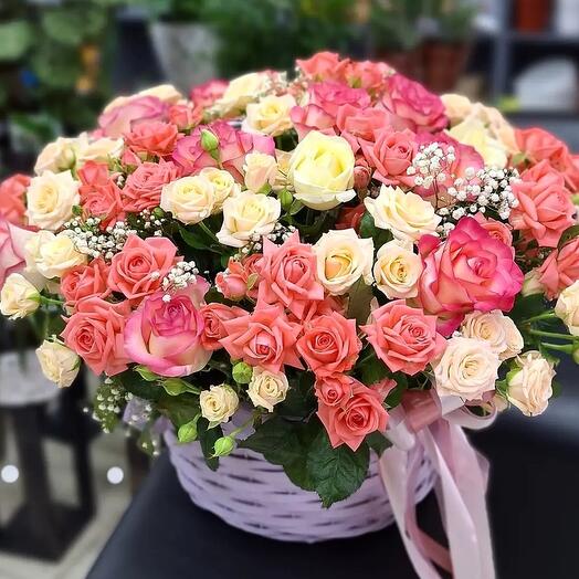 Cesta de flores