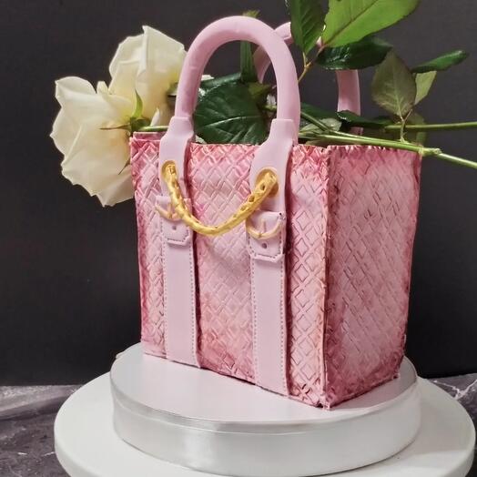 Торт сумка с розами