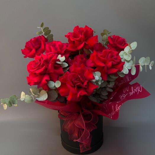 Французская роза в коробке