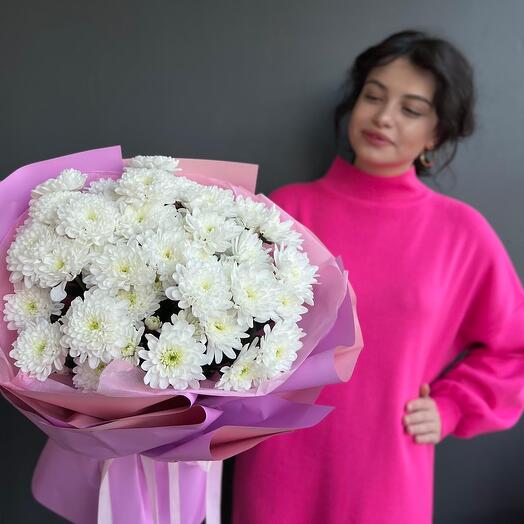 Букет из 11 хризантем