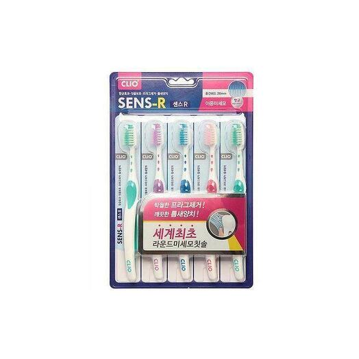Clio Зубная щетка набор Sens Antibacterial Toothbrush - 5 шт