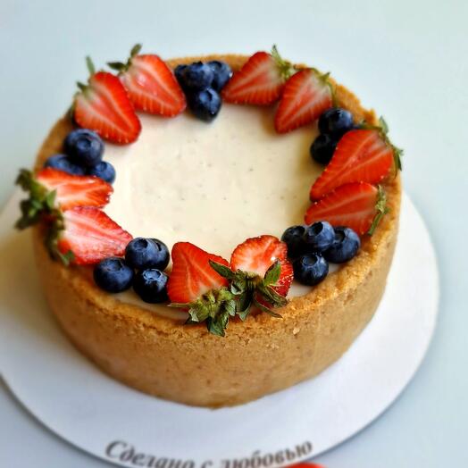 Cheesecake New York New York with berries