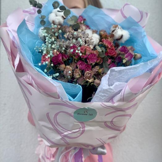 Букет из сухоцветов «Сакура в саду»🌸