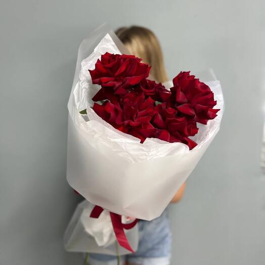Французские розы в матовой упаковке 🌹