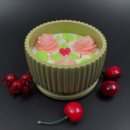 Аромосвеча 🍓 Шкатулка - Ягодный пунш - Жасмин