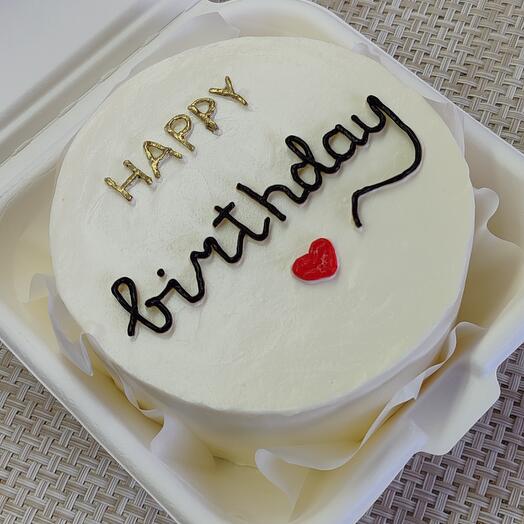 Бенто-торт "Happy Birthday" c сердцем