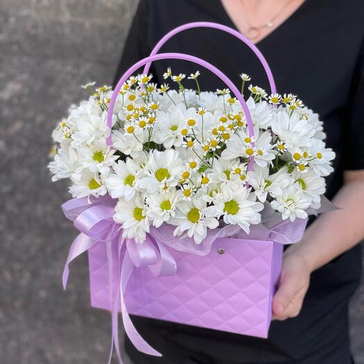 Ромашковая сумочка 🌸💜