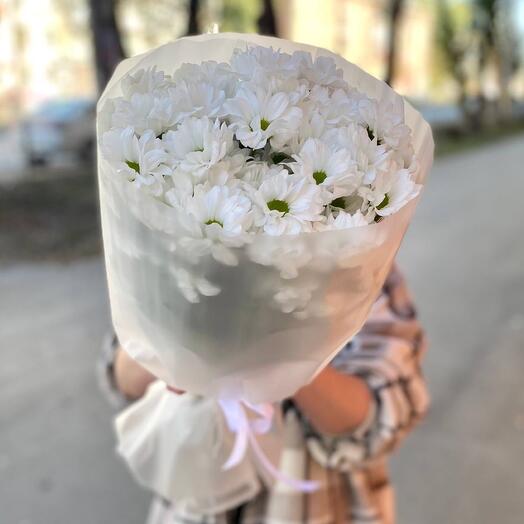 Букет из 5 кустовых хризантем