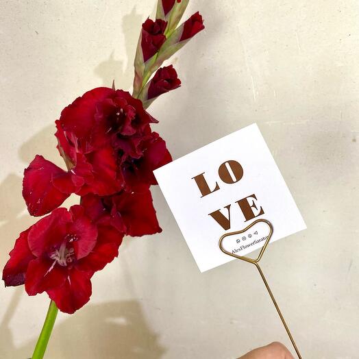 Открытка с топпером LOVE 1