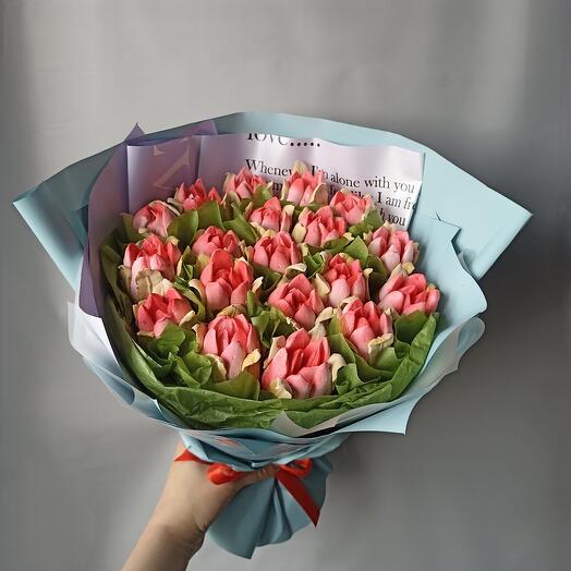 Букет из зефирных тюльпанов Любовь💞