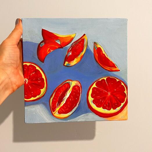 Картина «красный апельсин»