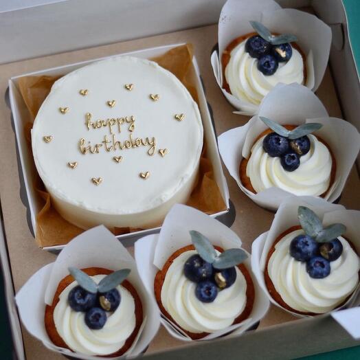 Bento with 5 cupcakes, set of 1