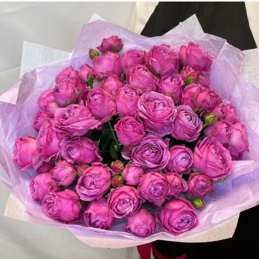 Монобукет из пионовидной розы 13 шт