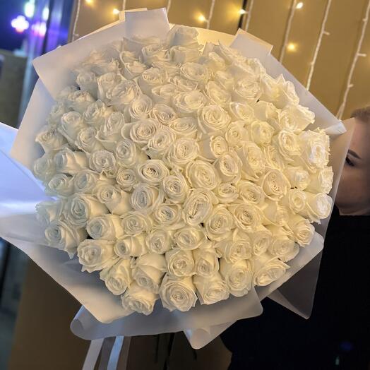 Счастье ангела🧚🏻‍♀️💓белый розы