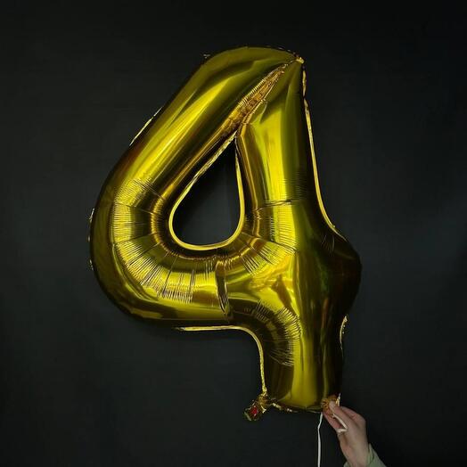 Фольгированный шар Цифра 4
