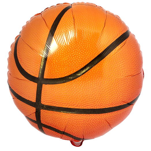 Воздушный шар гелий «Баскетбольный мяч». Helium foil balloon Basketball ball