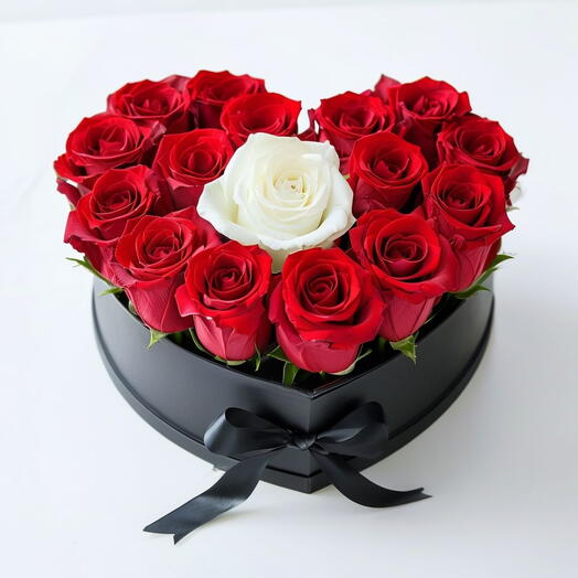 Valentines Day Red Roses Heart Special Box Arrangement