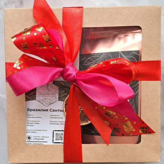 Большой набор кофе 100 гр, чая нечайного 50 гр и чая черного 50 гр в подарочной упаковке