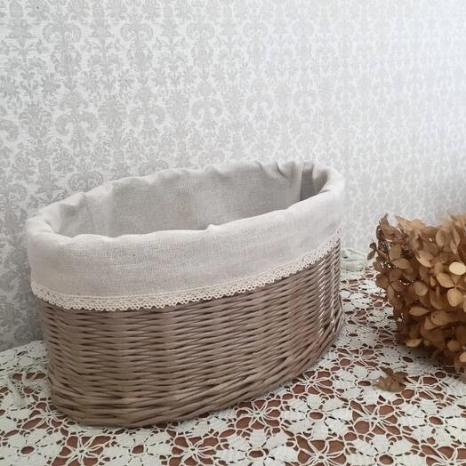 Корзина плетеная интерьерная