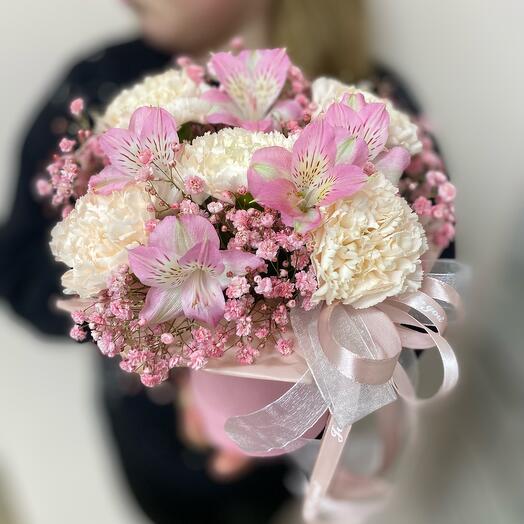 Composición delicada con gypsophila