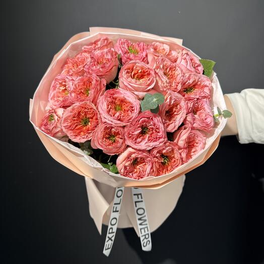 Букет из 25 мандариновых роз