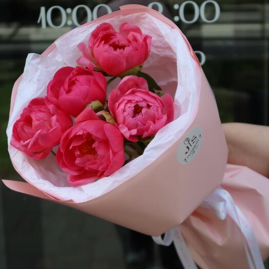 Коралловые пионы