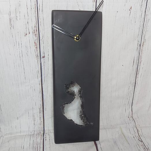 Часы кристалл с жеодой