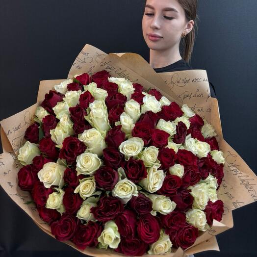 101 roses in black design