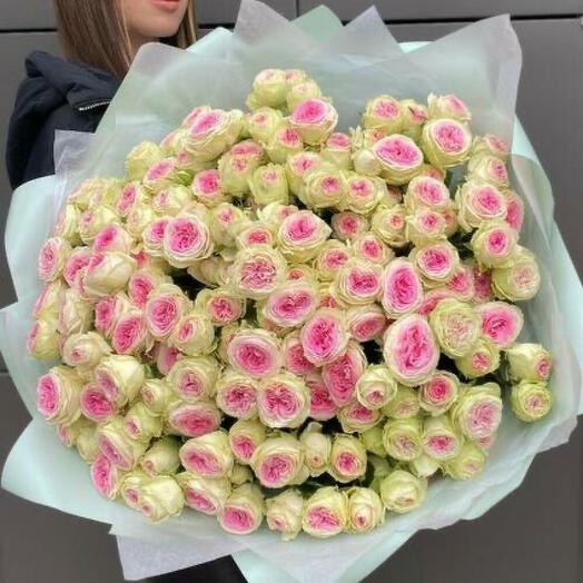 39 КУСТОВЫХ РОЗ ДЖЕЛАТО