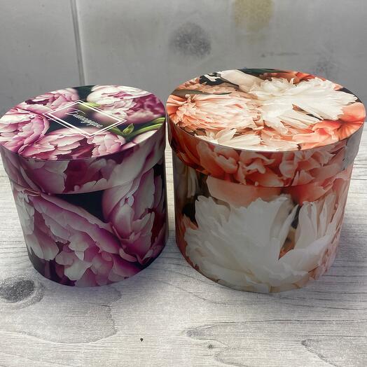 Коробки подарочные Пионы 2 штуки