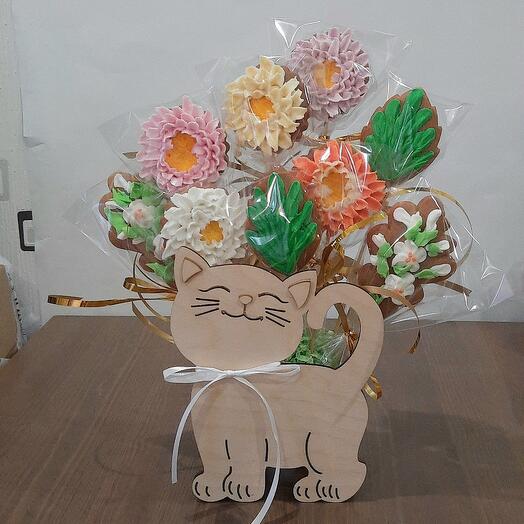 Пряничный букет "Котёнок"