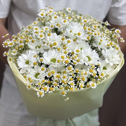 Букет «Нежность» из ромашек