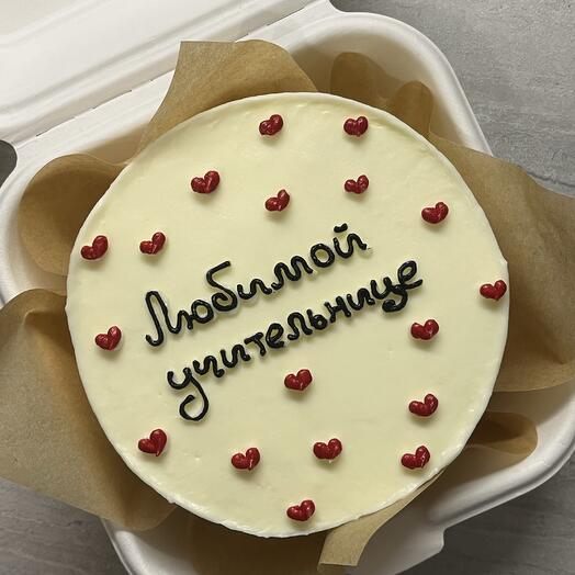 Бенто-торт с надписью «Любимой учительнице»