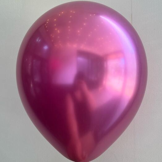 Шар Малиново-розовый хром