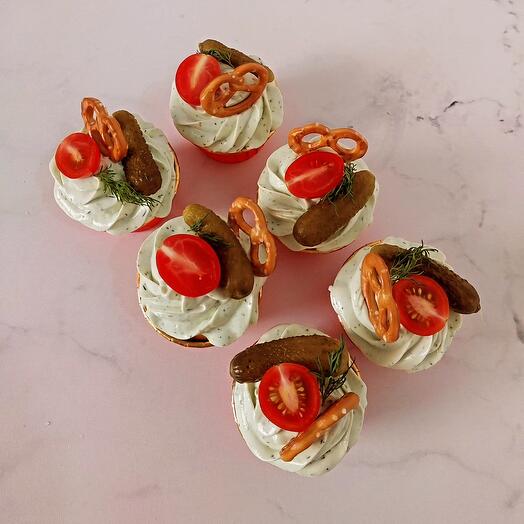 Капкейки закусочные несладкие для папы, свекра, мужа, мужчине, парню, подарок папе, подарок на 23 февраля, день отца