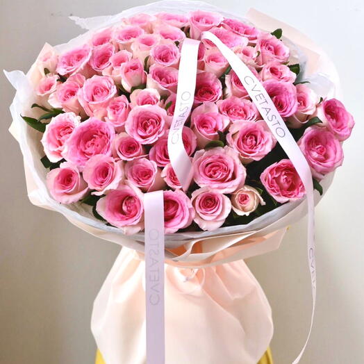 51 розовая роза