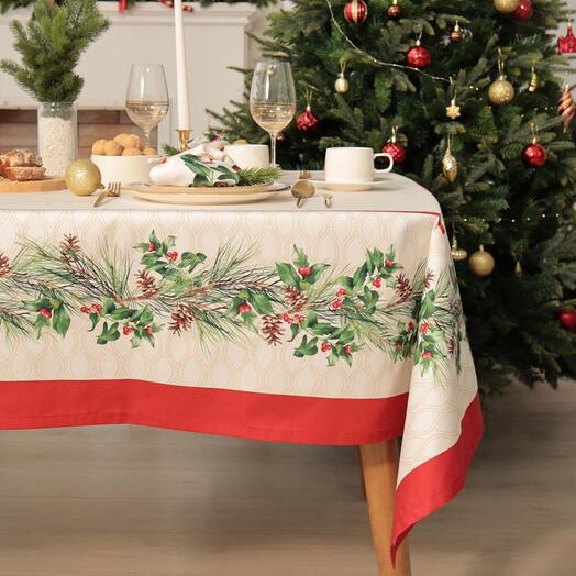 Скатерть на стол Этель Christmas Wreath 150x110 см