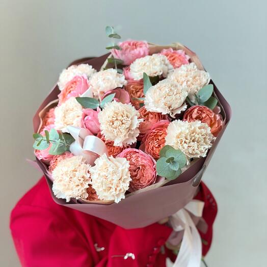 Джульетта с диантусами Брют 🍓