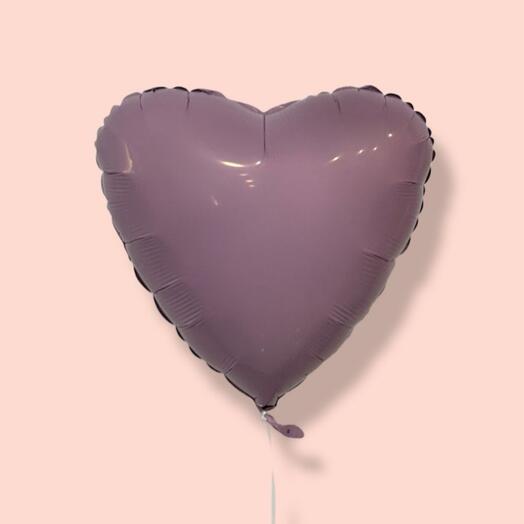 Шар фольгированный сердце «S» 1 штука