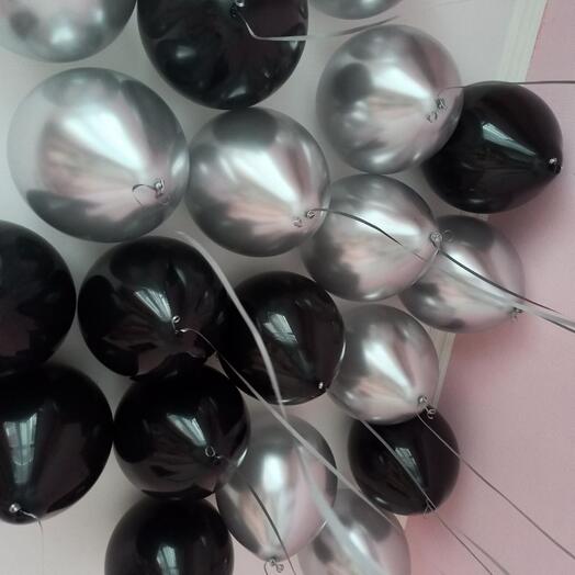 Воздушные шары под потолок  20 шт Звёздное небо