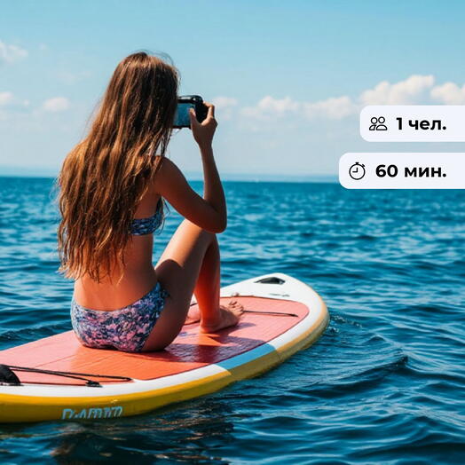 Исследуя Чёрное море.  Прогулка на сапсёрфе без инструктора в Сириусе