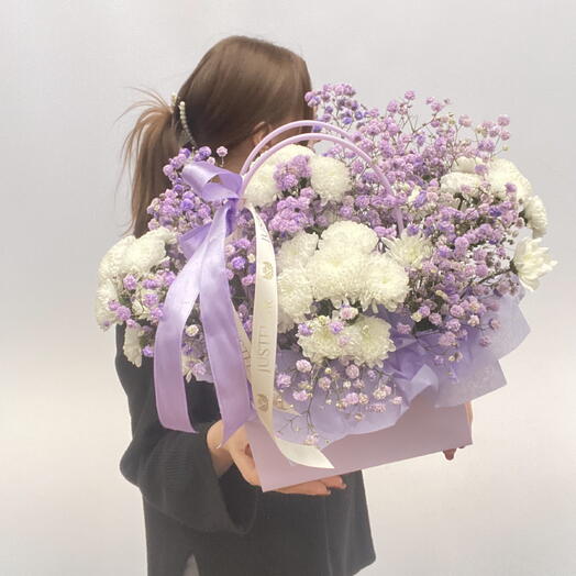 Нежная гипсофила с Сантини💜