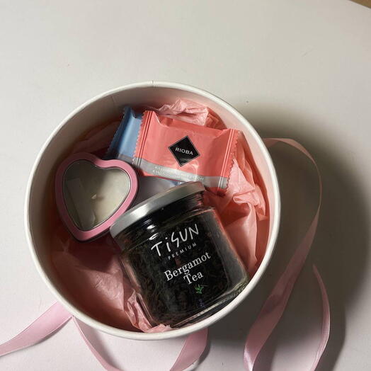 Подарочный набор со свечой с тайным посланием «обнимаю»