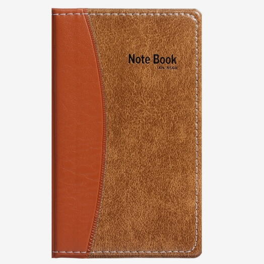 Записная книжка А6, 72 листа, обложка ПВХ, коричневая