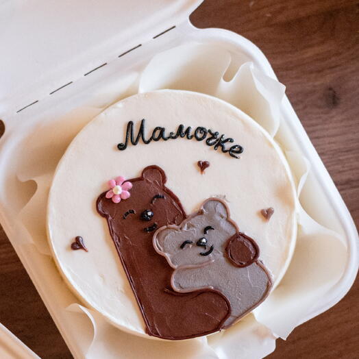 Бенто торт "Мишки" на День мамы