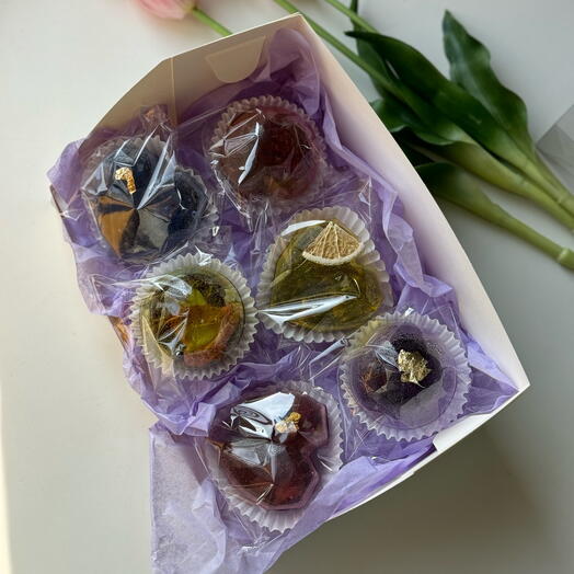Tea bombs set of 6 (набор чайные бомбочки)/ подарок на новый год / авторский премиальный чай/ натуральный чай/ new year gift box