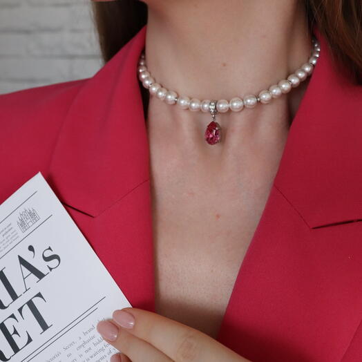 Колье Amelie Pink Glo