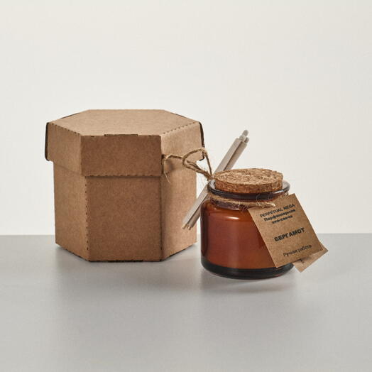 «Бергамот» парфюмерная эко-свеча